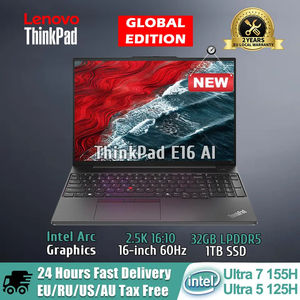 แล็ปท็อป ThinkPad E16 AI รุ่นปี 2024 ชิปประมวลผล Core Ultra 5 125H/Ultra 7 155H กราฟิกการ์ด 32GB DDR5 1TB SSD หน้าจอ 16 นิ้ว ความละเอียด 2.5K ดีไซน์บางเฉียบ ThinkPad E16 AI - Product Image 3