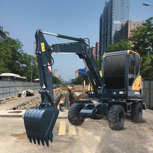 Excavatrice sur pneus HW60 neuve de 6 tonnes, mini-pelleuse de 0,21 m3, 44,3 kW, au meilleur prix et à haute efficacité - Product Image 4