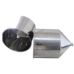 Tolva de Acero Inoxidable Personalizable para Dosificación de Polvo Líquido, Tanque Industrial de Llenado Sanitario con Abrazadera Triple, Cónico, 5L 10L 20L 30L - Product Image 1