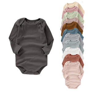 Mono de Bebé de Algodón Orgánico en Oferta, Mono de Manga Larga para Recién Nacido - Product Image 1