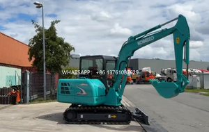Excavatrice Kobelco SK60 de 6 tonnes, d'origine japonaise, bleue, avec pièces de moteur d'occasion pour engins sur chenilles. - Product Image 6