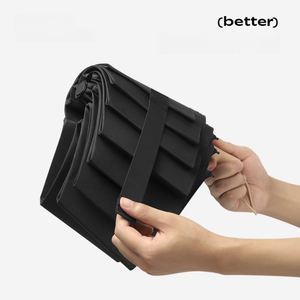 Paraguas Manual Plegable de Doble Fibra, Tela Impermeable de Alta Densidad, Mango de Madera, Fácil de Plegar, para Viajes y Desplazamientos - Product Image 2