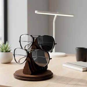 Support de lunettes en bois fait main le plus vendu – Organisateur de lunettes pour le rangement des lunettes de soleil et des lunettes de vue – Disponible à la vente - Product Image 3