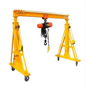 Grue à portique électrique extérieure Xinyuan de haute qualité et haute efficacité, 1 tonne, réglable, portable, avec une hauteur de levage de 5 m, portée de 2 m à 15 m - Product Image 4