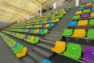 Sièges fixes en plastique durable pour stades, gradins pour terrains de <span class=keywords><strong>sport</strong></span>, écoles, parcs, avec garantie de 5 ans résistante aux UV - Product Image 3