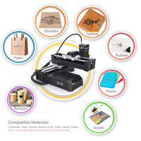 Graveur laser 0,5W à diode, machine de marquage laser sur plastique haute vitesse, de niveau débutant, facile à utiliser, portable, avec application mobile