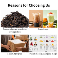 Sachets de thé Oolong personnalisés 500g pour les boutiques de Bubble Tea et de Milk Tea - Marque YUN QI