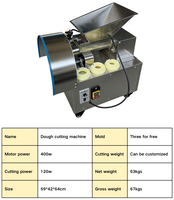 Machine automatique de fabrication de boulettes de graines de sésame, petite machine de découpe et de formage de boulettes de pâte à pain pour boulangerie et produits céréaliers