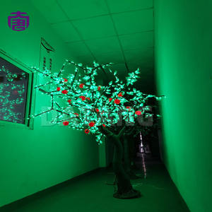 Arbre fruitier artificiel à LED avec fruits décoratifs pour la décoration extérieure d'Halloween et de festivals - Product Image 6