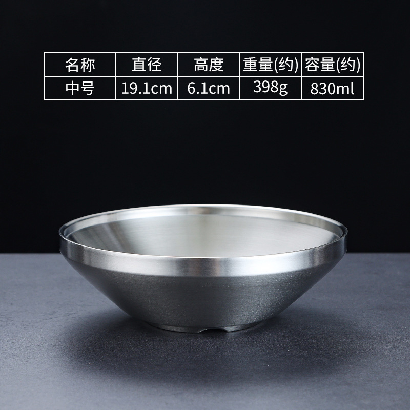 [304 silver] 19cm korean v bowl