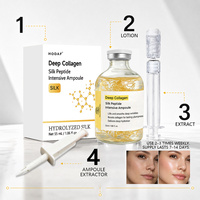 Ampoule intensive au collagène et aux peptides de soie, sérum liquide hydratant pour le visage, blanchissant, raffermissant et anti-rides