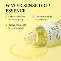 Sérum Anti-âge hydratant de luxe en or 24 carats de marque privée MOOAYM soin du visage personnalisable à la glycérine liquide éclaircissant anti-rides