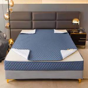 Coprimaterasso trapuntato custodia a prova di insettaggio a molla con chiusura a molla in 100% in poliestere, letto matrimoniale, coprimaterasso con cerniera - Product Image 5