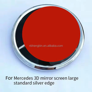 Nouvelles modifications, emblème de calandre avant sans éclairage, logo étoile surélevé, badge compatible avec <span class=keywords><strong>Mercedes</strong></span> Benz - Product Image 3