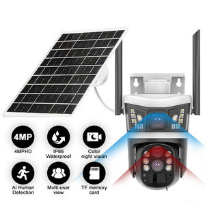 แอปตรวจสอบการเคลื่อนไหวของกล้องรักษาความปลอดภัยพลังงานแสงอาทิตย์แบบไร้สาย IP66Waterproof HD 4G V380การเข้าถึงเครือข่ายเสียงสองทาง - Product Image 3
