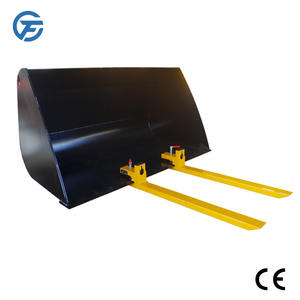 Tugas berat 6600 Lbs kapasitas penjepit palet garpu traktor ember lampiran pemuat depan untuk mesin pertanian selip Steer - Product Image 2