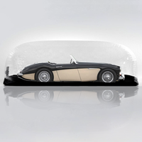 Capsule gonflable transparente en PVC, protection imperméable, housse à bulles, tente de rangement pour voiture anti-grêle auto-gonflable