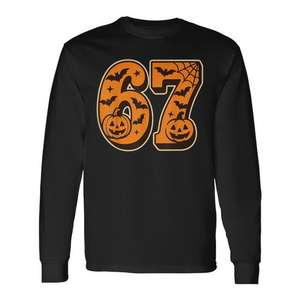 T-shirt à manches longues pour costume d'Halloween 67 Pumpkin Ghost Spooky - Product Image 1