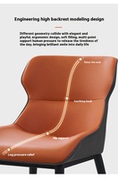 Chaise de salle à manger de luxe nordique, simple, haut de gamme, en métal et bois, moderne, pour restaurant italien, maison, hôtels, influenceurs