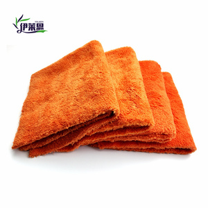 ผ้าขนหนูสำหรับล้างรถผ้ากำมะหยี่ลายปะการังผ้าไมโครไฟเบอร์ใช้ทำความสะอาดกระจกรถยนต์ตามขนาด - Product Image 3