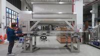 Mélangeur à ruban SUS316L de 3000L pour mélange de poudres alimentaires avec fonctionnement automatique Mélangeur horizontal industriel pour le dosage et le pesage de la farine et des épices