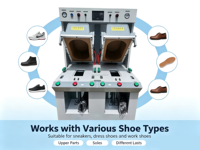 Machine de pressage automatique à double station FS-900-2 pour la fabrication de chaussures, essentielle pour la fabrication de chaussures avec une efficacité 2 fois supérieure