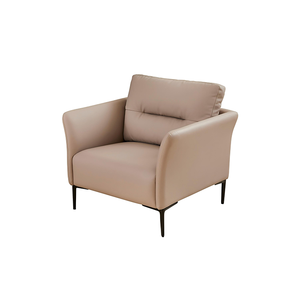 Роскошный современный кожаный Трехместный набор для приема дивана с губкой высокой плотности для бизнеса и домашнего офиса - Product Image 2