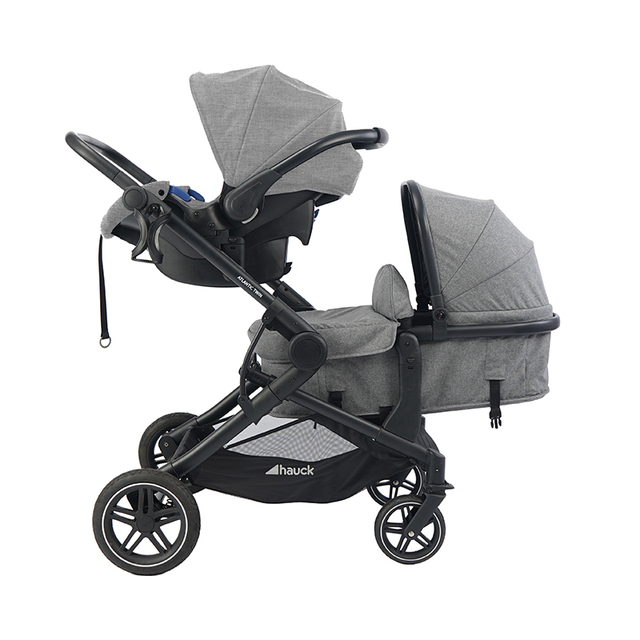 Pushchair Double Foldable Baby Pram Twin Stroller 4 in 1 with Car Seat