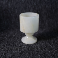 Porte-bougie en marbre blanc véritable, fait main, moderne, poli, imperméable, décoration de Pâques, conteneur de rangement multifonctionnel