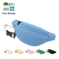 Sac banane en toile personnalisé avec GPS antivol, unisexe, sangle réglable, léger et durable, pour la course et le shopping