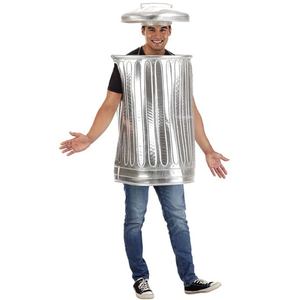 Disfraz <span class=keywords><strong>de</strong></span> Basurero Personalizado para Niños y Adultos, Disfraz <span class=keywords><strong>de</strong></span> Basurero Plateado para Halloween, Cosplay, Disfraces para Fiestas <span class=keywords><strong>de</strong></span> Disfraces - Product Image 5