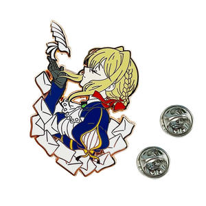 Spilla in Metallo Placcato con Bella Ragazza di Violet <span class=keywords><strong>Evergarden</strong></span>, Collezione per Fan di Anime, Carina e Kawaii - Product Image 2