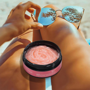 Loción bronceadora autobronceadora orgánica con gel de karate, gel bronceador Acelerador de mantequilla corporal para <span class=keywords><strong>bronceado</strong></span> rápido - Product Image 6