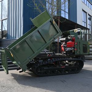 1, 5ton situs konstruksi teknik Dumpers Mini batu <span class=keywords><strong>Crawler</strong></span> truk sampah kendaraan Diesel karet <span class=keywords><strong>Crawler</strong></span> Transporter - Product Image 2