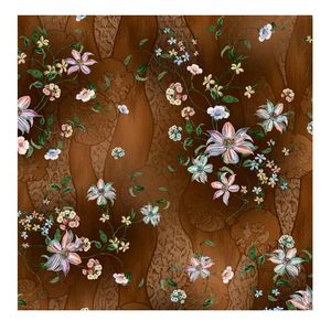 Pita Kain <span class=keywords><strong>Chiffon</strong></span> Crepe Poliester Lembut Motif Bunga untuk Pakaian Wanita - Product Image 3