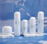 Botol Kemasan Skincare Kaca Silinder dengan Tutup Sekrup Set Mewah Botol Lotion Berlabel Terukir Model XD 39