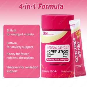 Vente en gros OEM de bâtonnets de miel de Shilajit pur de l'Himalaya pour la santé des hommes et des femmes, bâtonnet de miel de Shilajit avec résine de Shilajit 300 mg - Product Image 4