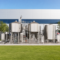 TONSEN 20000L à 25000L Équipement de brassage de bière artisanale à trois/quatre/cinq cuves avec moteur Garantie de 3 ans