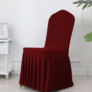 S0538 China <span class=keywords><strong>Precio</strong></span> al por mayor barato Fundas para sillas Spandex Banquete Funda para silla para decoración de boda Funda para silla - Product Image 4