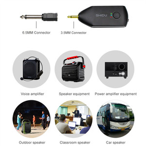Bộ Thu Và Phát Không Dây UHF Shidu, Tai Nghe Hệ Thống Micro 2 Trong 1, Micrô Ghi Âm Podcast Không Dây Cho Bộ Khuếch Đại Loa PA - Product Image 2