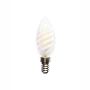 C37 Lampadina Tortiglione in Vetro Satinato 4W 450LM 2700K - Product Image 1