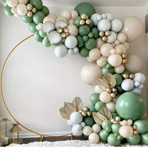 Baby Shower festa di nozze sfondo decorazione verde acqua blu palloncino arco ghirlanda di sabbia bianca pastello Macaron <span class=keywords><strong>in</strong></span> metallo palloncino d'oro - Product Image 6