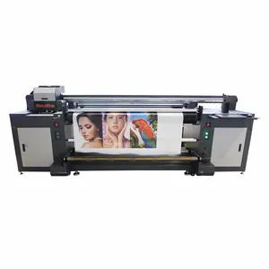 Hot Koop Digitale Printers 1.8M Grootformaat 4 Printkop I3200 Roll/Flatbed Afdrukken Uv Hybrid printer