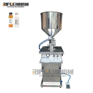 Semi automatic olive oil filling machine sauce beverage liquid filler