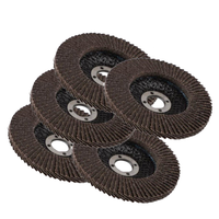 Disques à lamelles abrasifs Dongtai 100/115/125 mm, revêtement en fibre de verre, disque à lamelles en alumine calcinée pour le meulage, le ponçage et le polissage des métaux