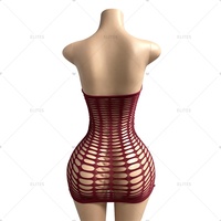 ELITES Vente en gros de haute qualité Combinaison ouverte à l'entrejambe Vêtements de danse sexy en gaze pour femmes