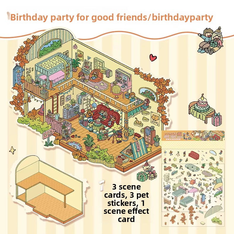 19 Pièce pour fête d'anniversaire d'un bon ami (5,0 grande taille)