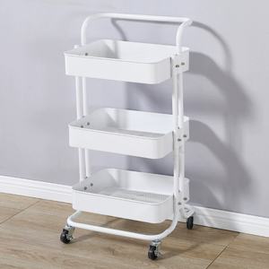Zxm Mobile Storage Trolley with Wheels Multi-Layer Rack for Kitchen Bathroom and Beauty Modern Design - Product Image 2