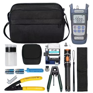 FTTH Glasfaser-Ausrüstungsset Kabelwerkzeug-Kit mit Visuellem Fehlerdetektor, Cleaver und Optischem Leistungsmesser - Product Image 5