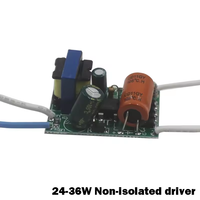 Transformateur d'alimentation LED non isolé 8-50W, transformateur de lumière LED, entrée AC170-265V, adaptateur d'alimentation 220mA, puce d'ampoule LED